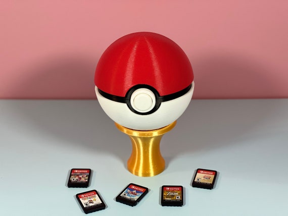 Pokeball nintendo 2024 switch game holder