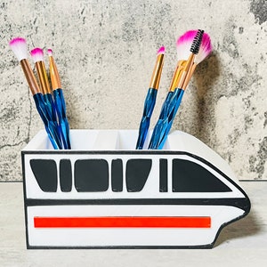 Pen and Pencil Holder | Monorail Makeup Brush Holder | Marker Holder | Pen and Pencil Case image 3