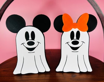 Boo Mickey and Minnie Tier Tray Decorations