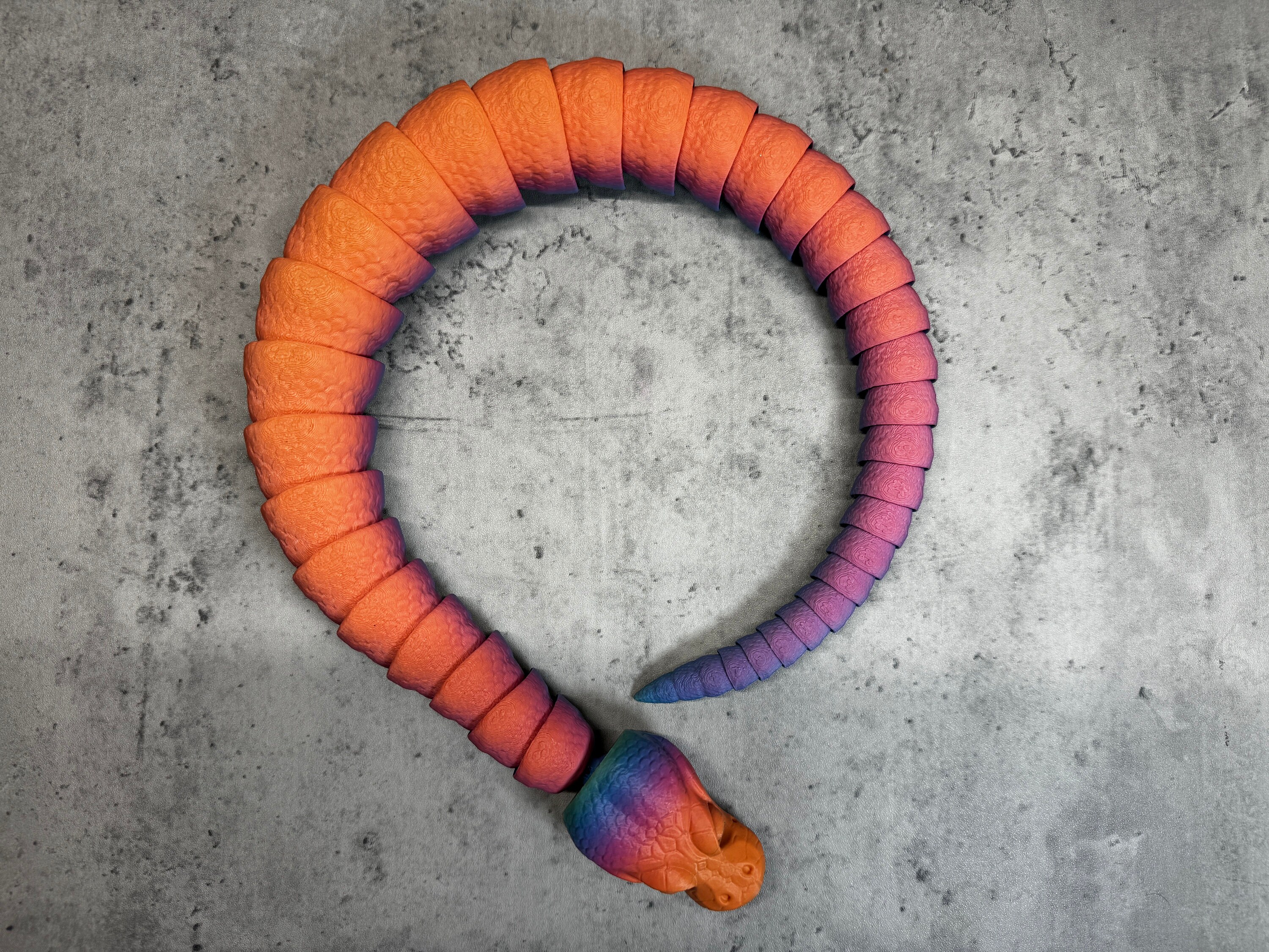3D Printed Articulated Ball Python Snake / Fidget Toy - Etsy