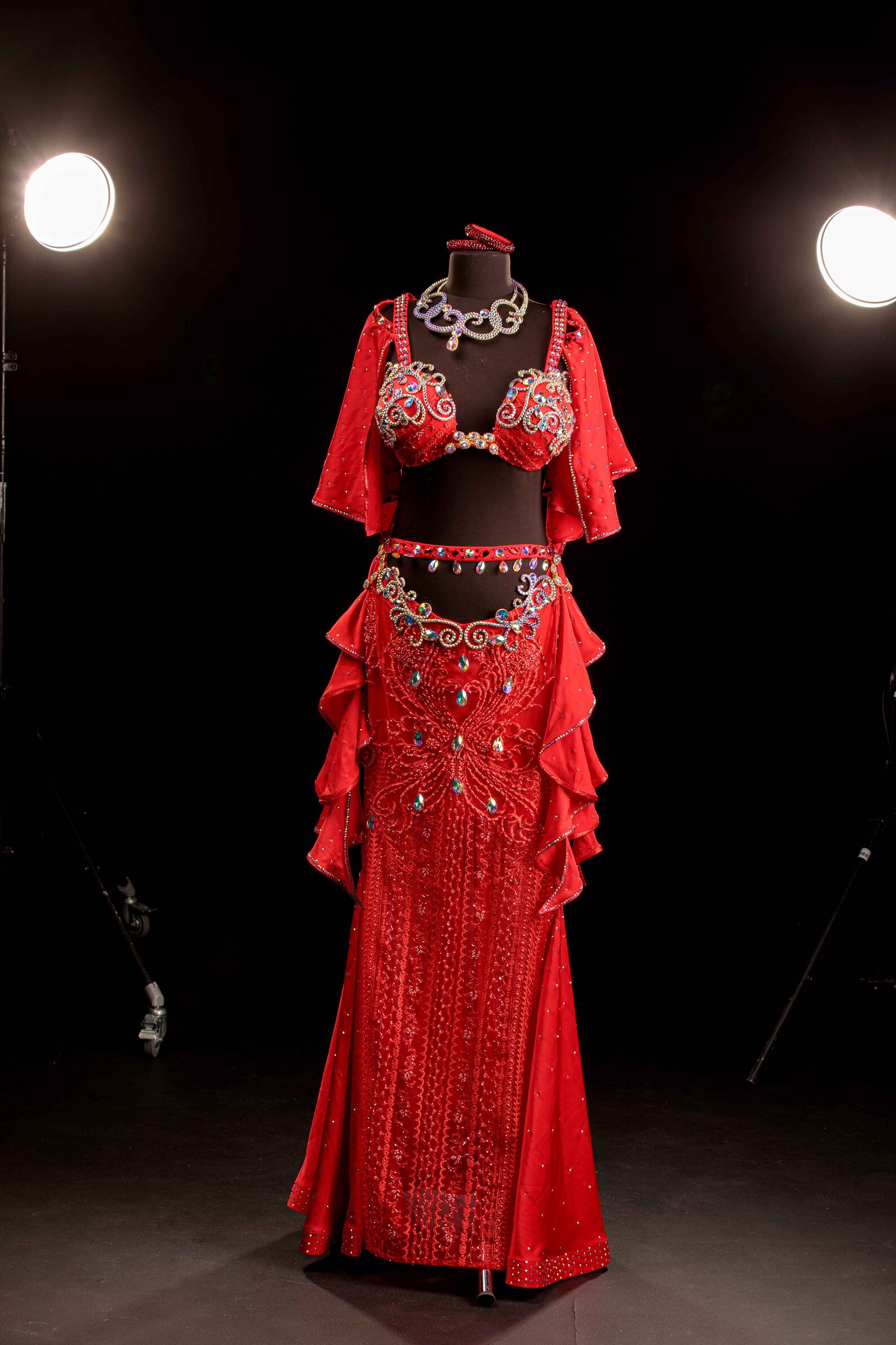 Belly Dance Costume Professional Royal Red Color With Etsy