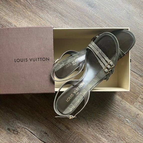 Louis Vuitton Vintage Monogram Heels Sandals - image 4