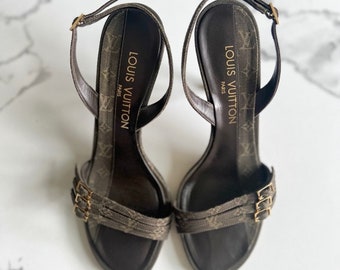 Louis Vuitton Vintage Monogram Heels Sandals