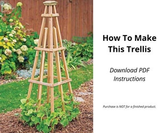 Obelisk Garden Plans - DIY PDF