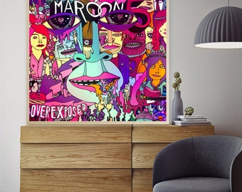 Maroon 5 Poster Etsy Maroon 5 Poster Etsy