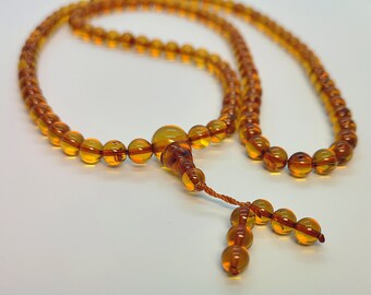 AMBER PENDANT Natural Baltic Amber Polished Cognac Drop Stone Bead 8,1 g 10052