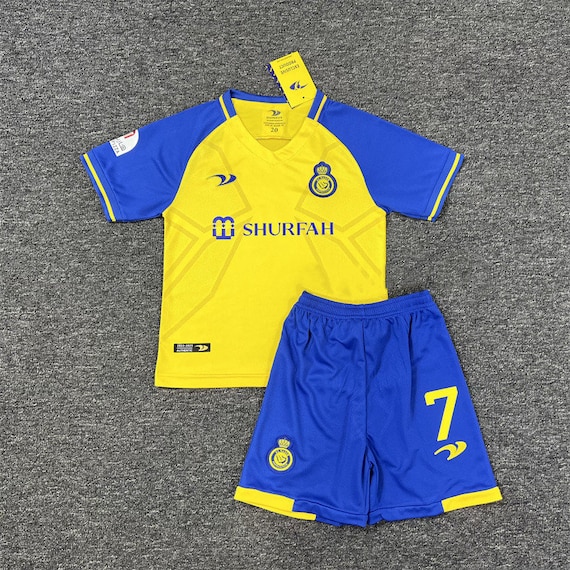 Youth Ronaldo Jersey Kits 2023 AlNassr Soccer Jersey… Gem