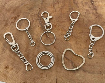Schlüsselringe in Silber in verschiedenen Variationen und Größen