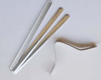 Metallbügel 9x0.5cm, 4 St., z.B. Für Mund-Nasen-Masken, Nasenbügel, Masken
