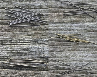 Headpins silver in different sizes
