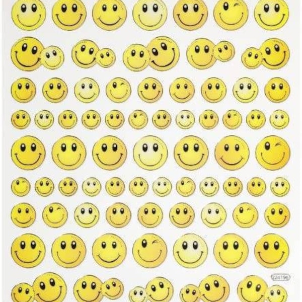 Sticker-Set Smileys / attraktive Aufkleber für jeden Anlass