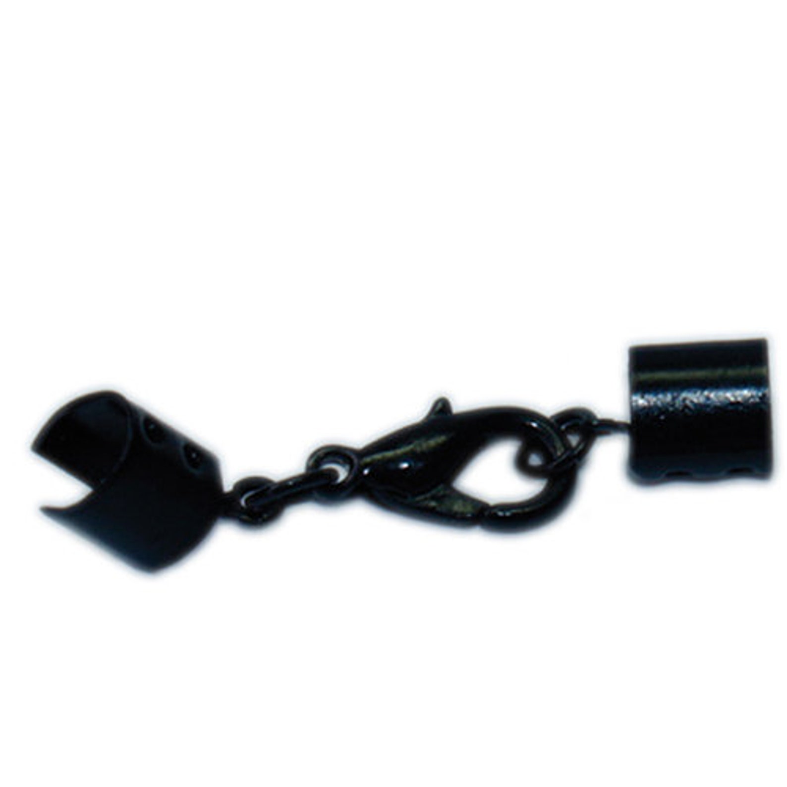 Leather Strap Clasp 5 Mm Silver Black or Gold Chain Clasp Etsy