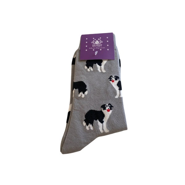 Chaussettes unisexes à imprimé border collie, Royaume-Uni 5-11, UE 38-46 et US 7,5-12, montrez fièrement votre amour pour les colleys à chaque étape !