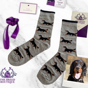 Gordon Setter Socks Unisex One Size Fit UK Size 5 - 11, EU 38 - 46 and US 7.5 - 12 Fun Gordon Setter Dog Gift
