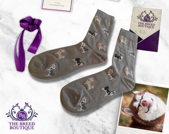 Siberian Husky Fun Dog Print Socken Unisex Einheitsgröße Fit UK 5 - 11, EU 38 - 46, US 7.5 - 12