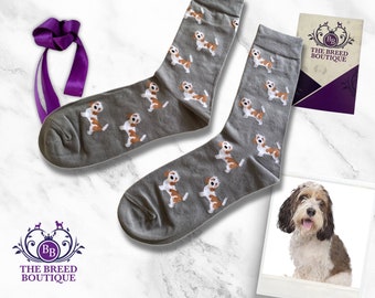 Basset Griffon Vendeen Socks Fun Unisex Socks for Basset Griffon Fans One Size Fit UK 5 - 11, EU 38 - 46, US 7.5 - 12