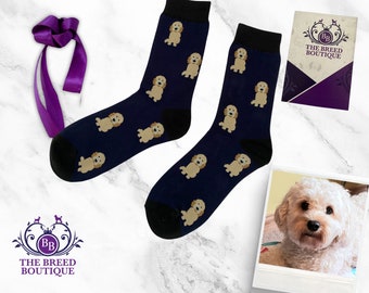 Cavapoo Socken Fun Cavapoo Hund Druck Unisex Socken One Size Fit UK 5 - 11, EU 38 - 46 und US 7,5 - 12