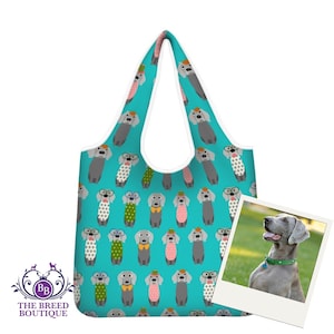 Weimaraner Shopping Bag Foldable Washable & Reusable Fun Weimaraner Gift