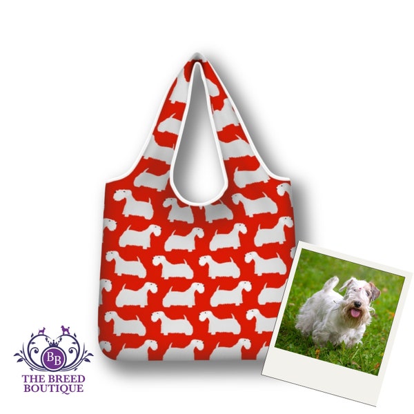 Sealyham Terrier Shopping Bag Foldable Washable & Reusable Fun Sealyham Bag