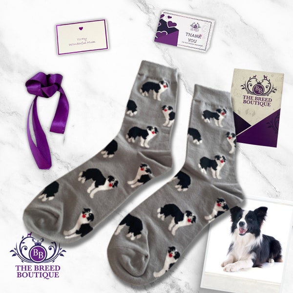 Socken mit Border-Collie-Aufdruck, Unisex, Einheitsgröße, passend für UK 5–11, EU 38–46 und US 7,5–12. Zeigen Sie stolz Ihre Liebe für Collies bei jedem Schritt.