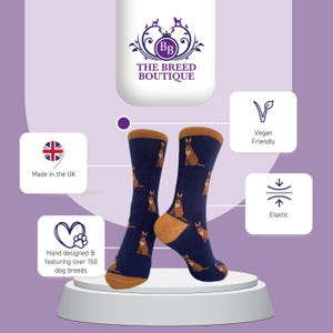 Belgian Malinois Dog Print Socks: Unisex One Size image 6