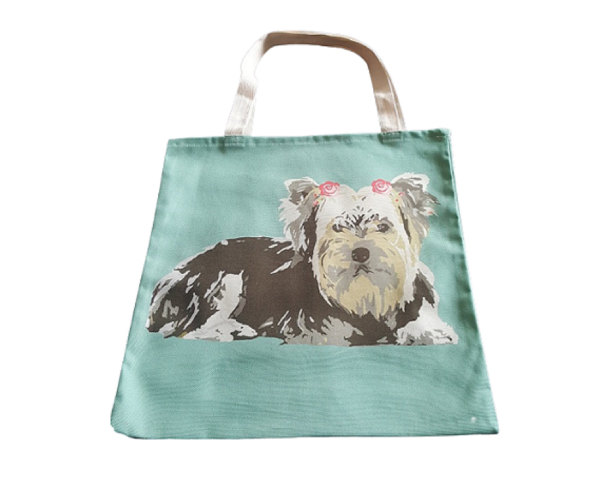 Yorkshire Terrier Dog Tote Shopping Bag Stylish Reusable and