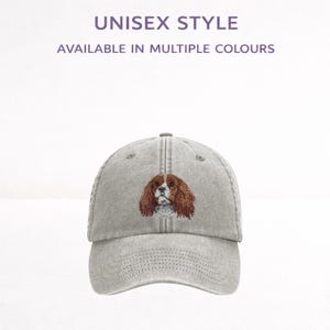 Cavalier King Charles Spaniel Blenheim Bestickte Baseballkappe Unisex Hundeliebhaber Hut Geschenkbox