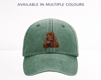Cocker Spaniel Embroidered Baseball Cap Unisex With Gift Box