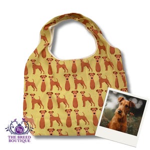 Irish Terrier Shopping Bag Foldable Washable & Reusable Irish Terrier Gift