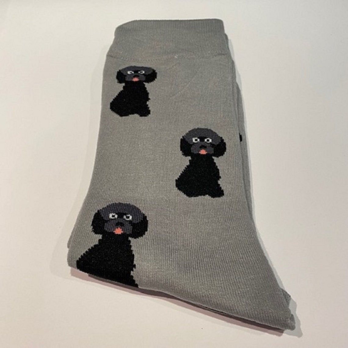 Black Cockapoo Dog Print Unisex Socks Choice of Christmas or | Etsy