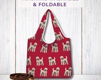 Goldendoodle Shopping Bag Reusable Foldaway Tote