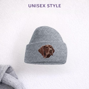 Gorro bordado de Braco Alemán, unisex, con caja de regalo