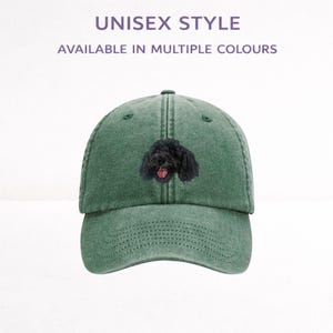 Cockapoo Black  Dog Embroidered Baseball Cap: Unisex Hat, Gift Boxed
