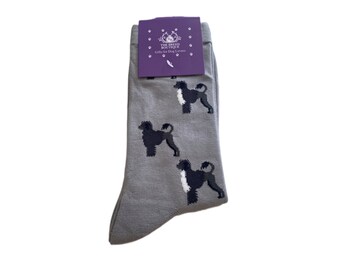 Portuguese Water Dog Socks Fun Unisex Socks One Size Fit UK 5 - 11, EU 38 to 46 and US 7.5 to 12