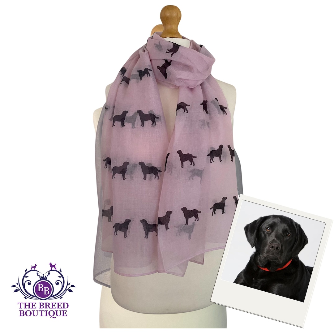 NWT HANDMADE Silk Girls and their dogs 22” x 22” Scarf #2 L982 QMNBTES Husky Dog Pattern 25 main image 4