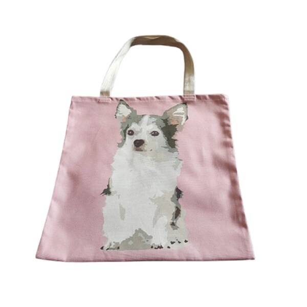 Chihuahua Tote Shopping Bag Pretty in Pink