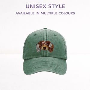 Dachshund Dapple Embroidered Baseball Cap: Long-Haired Sausage Dog, Unisex with Gift Box