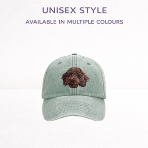 Cockapoo Brown Embroidered Baseball Cap - Unisex Adult Fit - Gift Box
