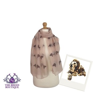 Cavapoo Bufanda Cockapoo Perro Estampado Señoras Chal Wrap