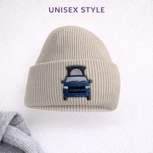 Campervan Embroidered Beanie, Unisex Van Lover Hat with Gift Box