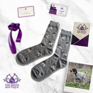 German Pointer Dog Print Socks Unisex One Size Fit UK 5 - 11, EU size 38 - 46, or US size 7.5 - 12
