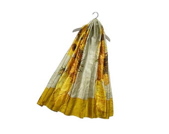 Van Gogh Sunflowers Silk Scarf - Art Inspired Floral Accessory