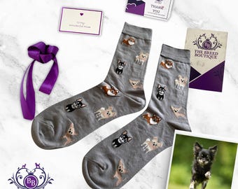 Chihuahua Dog Print Socks: Unisex One Size Fit