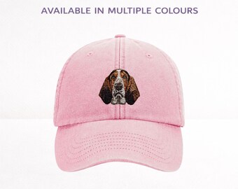Basset Hound Embroidered Baseball Cap Unisex Dog Lover Hat with Gift Box