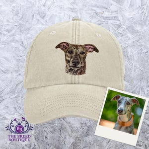 Brindle Baseball Cap - Embroidered Dog Hat - 12 Colour Options - Gift Boxed