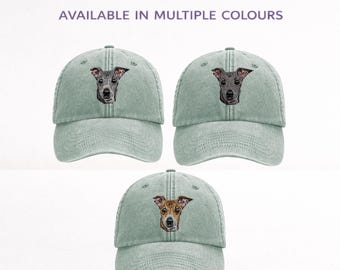 Italian Greyhound Embroidered Baseball Cap, Unisex Dog Lover Hat with Gift Box