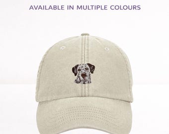 Dalmatian Liver Embroidered Baseball Cap, Unisex Dog Lover Hat with Gift Box