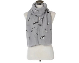 German Shepherd Print Ladies Scarf Available in 4 Colours