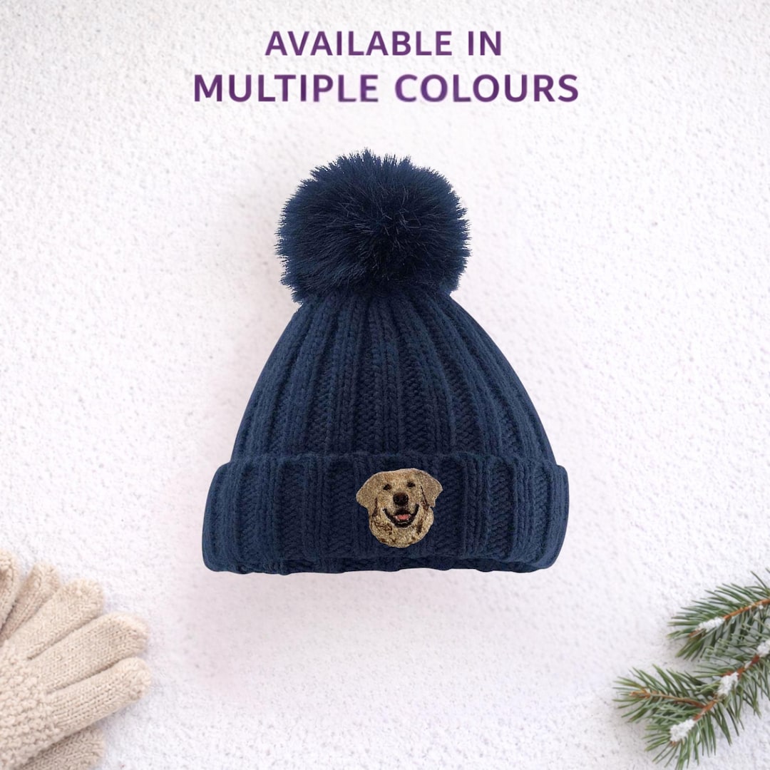 The House Of Dog: Golden Retriever Owner Gift. Faux Fur Pom Pom Chunky