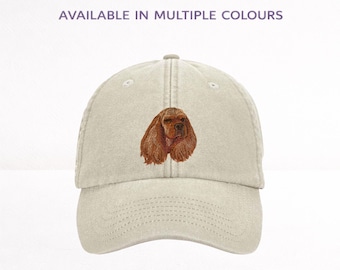 American Cocker Spaniel Embroidered Baseball Cap - Unisex Dog Lover Gift Hat - Gift Boxed